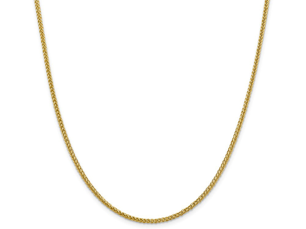 FJC Finejewelers 14k 2.35mm Semi-solid 3-wire Wheat Chain