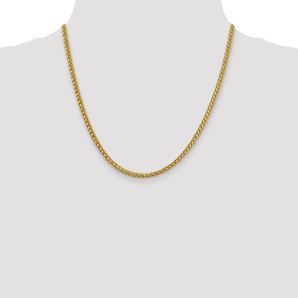 FJC Finejewelers 14k 4.30mm Semi-solid 3-wire Wheat Chain