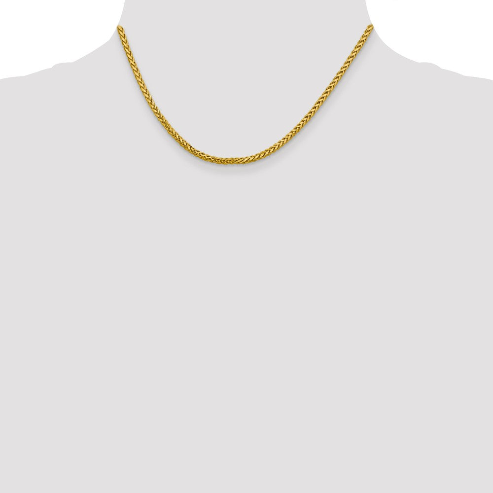 FJC Finejewelers 14k 2.50mm Semi-solid Bright Cut Wheat Chain