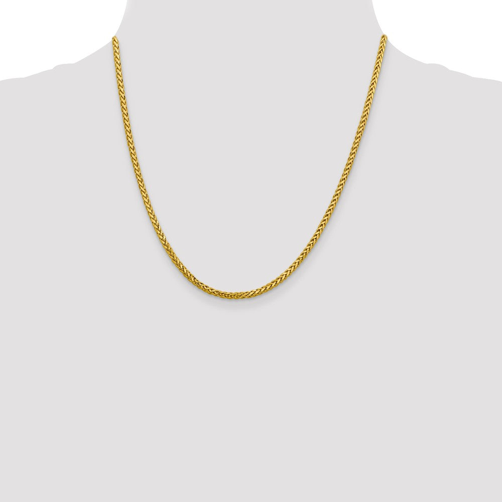 FJC Finejewelers 14k 2.50mm Semi-solid Bright Cut Wheat Chain