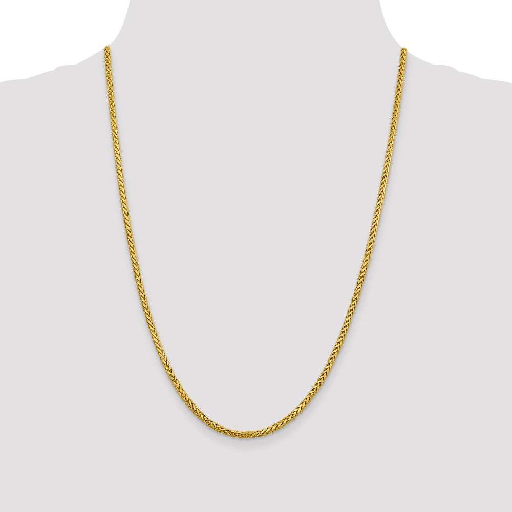 FJC Finejewelers 14k 2.50mm Semi-solid Bright Cut Wheat Chain