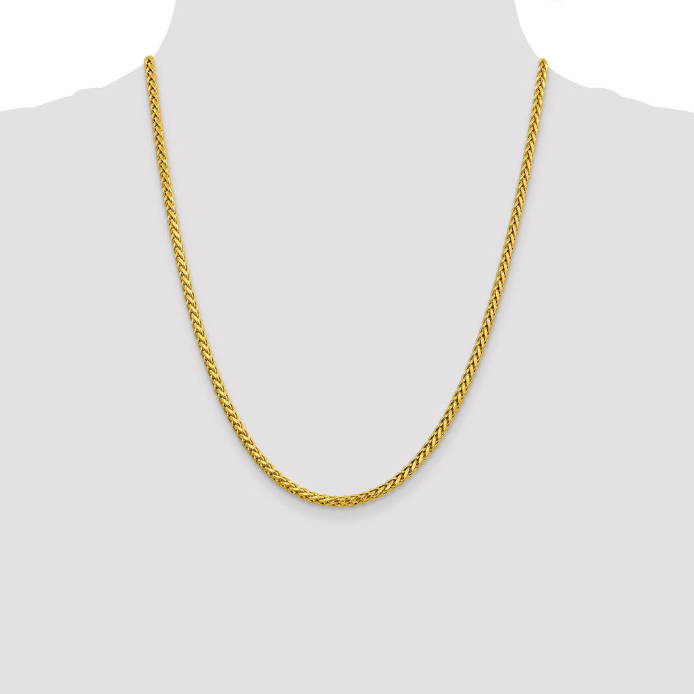 FJC Finejewelers 14k 3.10mm Semi-solid Bright Cut Wheat Chain