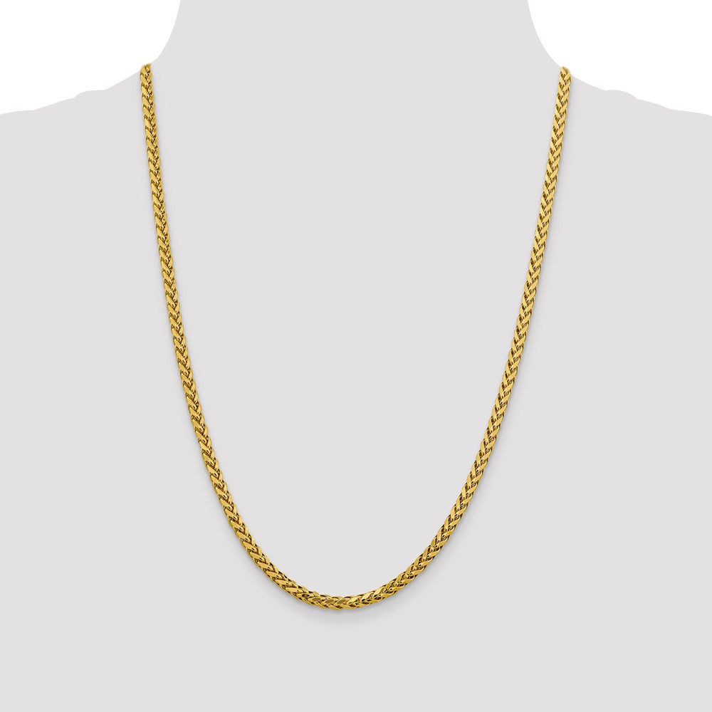 FJC Finejewelers 14k 3.70mm Semi-solid Bright Cut Wheat Chain