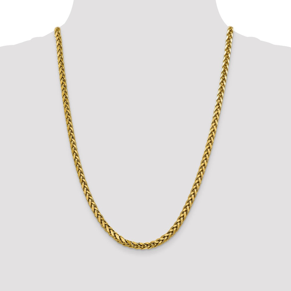 FJC Finejewelers 14k 5.00mm Semi-solid Bright Cut Wheat Chain