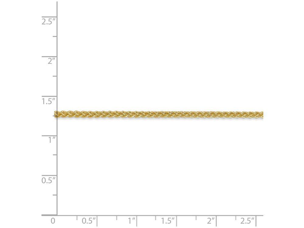 FJC Finejewelers 24 Inch 14k Yellow Gold 2.00mm Light Wheat Chain Necklace
