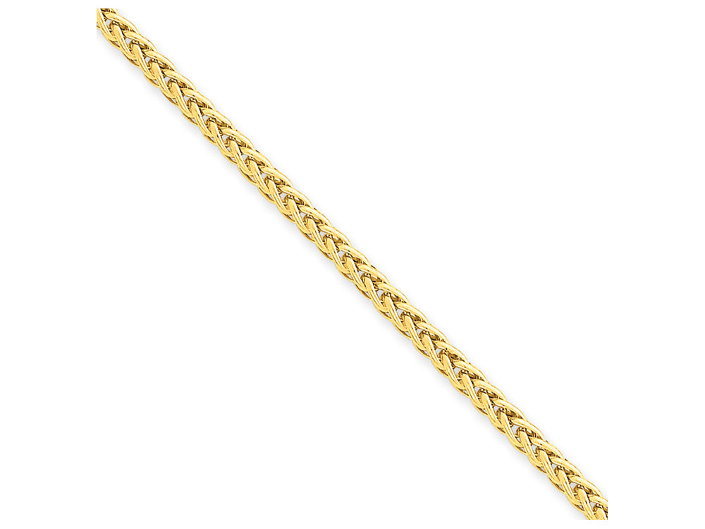 FJC Finejewelers 24 Inch 14k Yellow Gold 2.60mm Light Wheat Chain Necklace