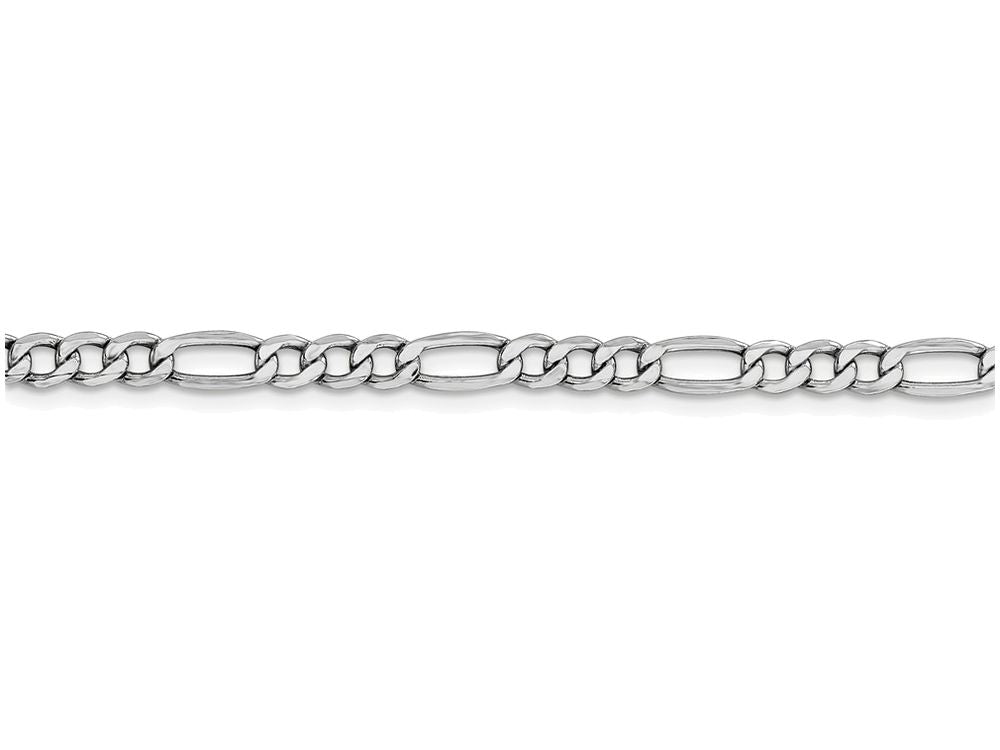 FJC Finejewelers 18 Inch 14k White Gold 4.75mm Semi-solid Figaro Chain Necklace