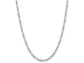 FJC Finejewelers 24 Inch 14k White Gold 4.75mm Semi-solid Figaro Chain Necklace
