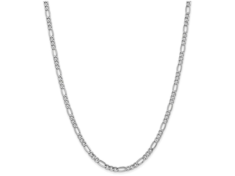 FJC Finejewelers 8 Inch 14k White Gold 4.75mm Semi-solid Figaro Chain Bracelet