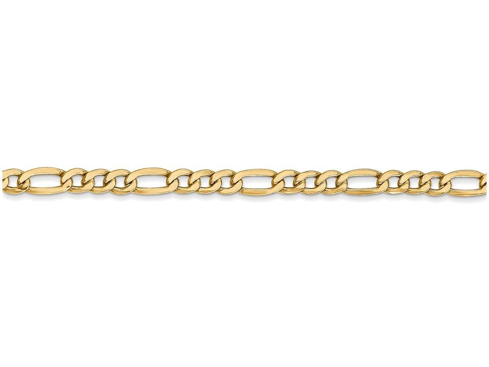 FJC Finejewelers 16 Inch 14k Yellow Gold 3.5mm Semi-solid Figaro Chain Necklace