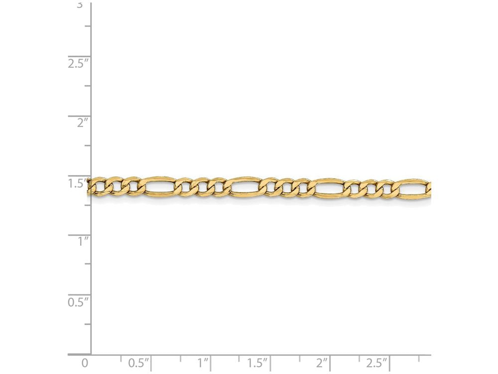 FJC Finejewelers 16 Inch 14k Yellow Gold 4.75mm Semi-solid Figaro Chain Necklace