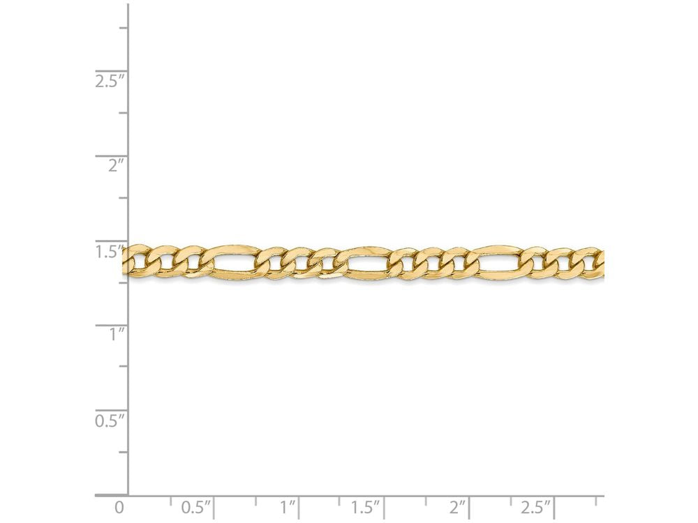 FJC Finejewelers 16 Inch 14k Yellow Gold 5.35mm Semi-solid Figaro Chain Necklace