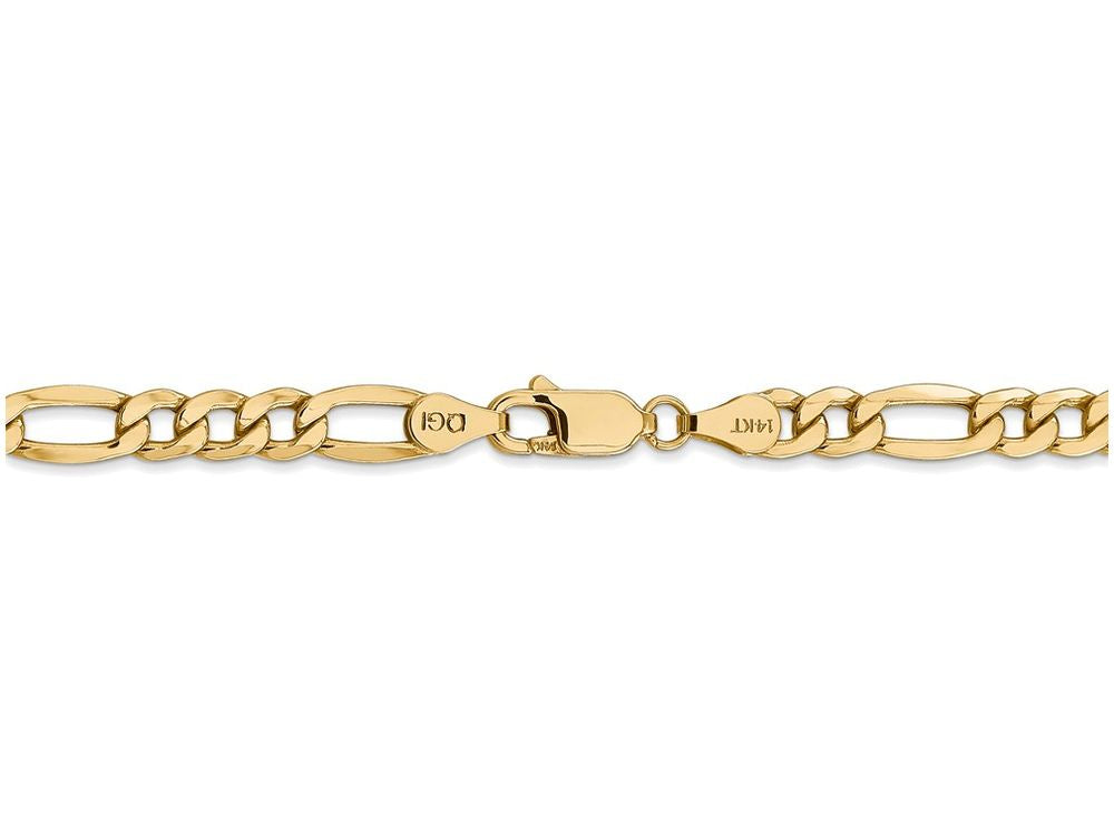 FJC Finejewelers 18 Inch 14k Yellow Gold 5.35mm Semi-solid Figaro Chain Necklace
