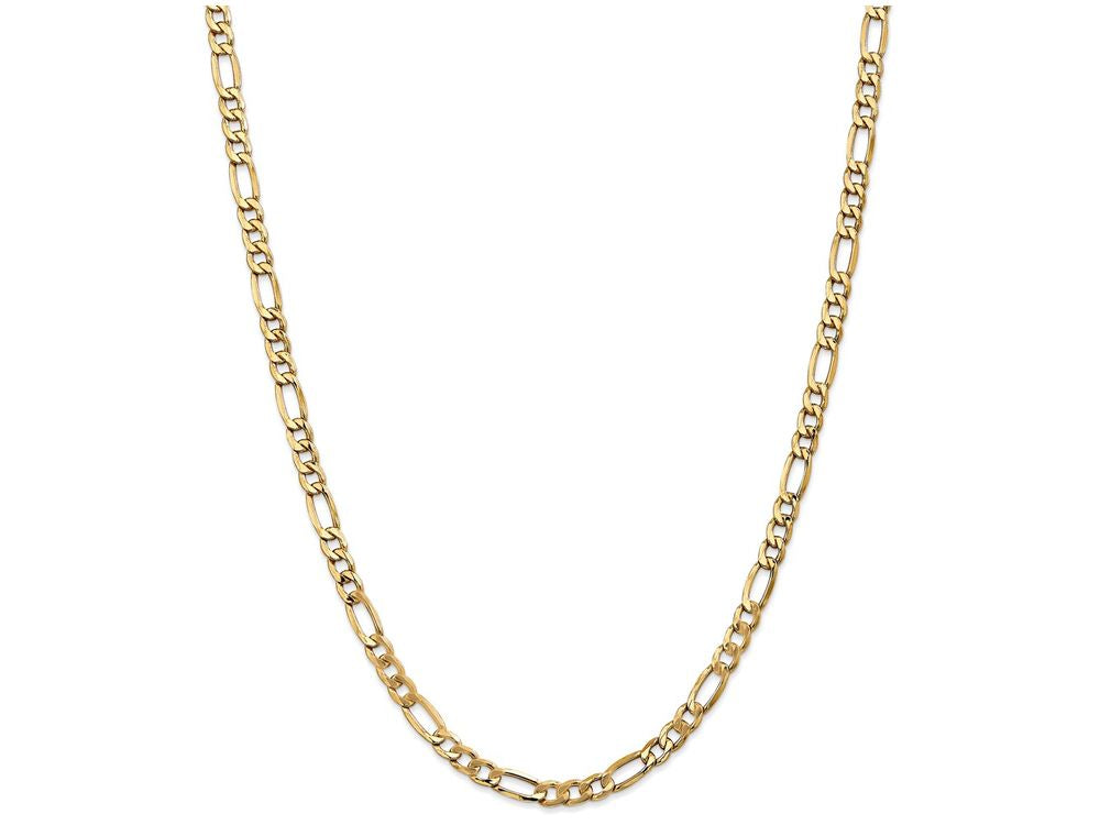 FJC Finejewelers 24 Inch 14k Yellow Gold 5.35mm Semi-solid Figaro Chain Necklace