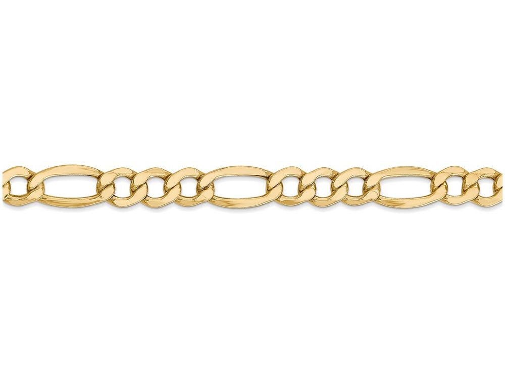 FJC Finejewelers 20 Inch 14k Yellow Gold 7.3mm Semi-solid Figaro Chain Necklace