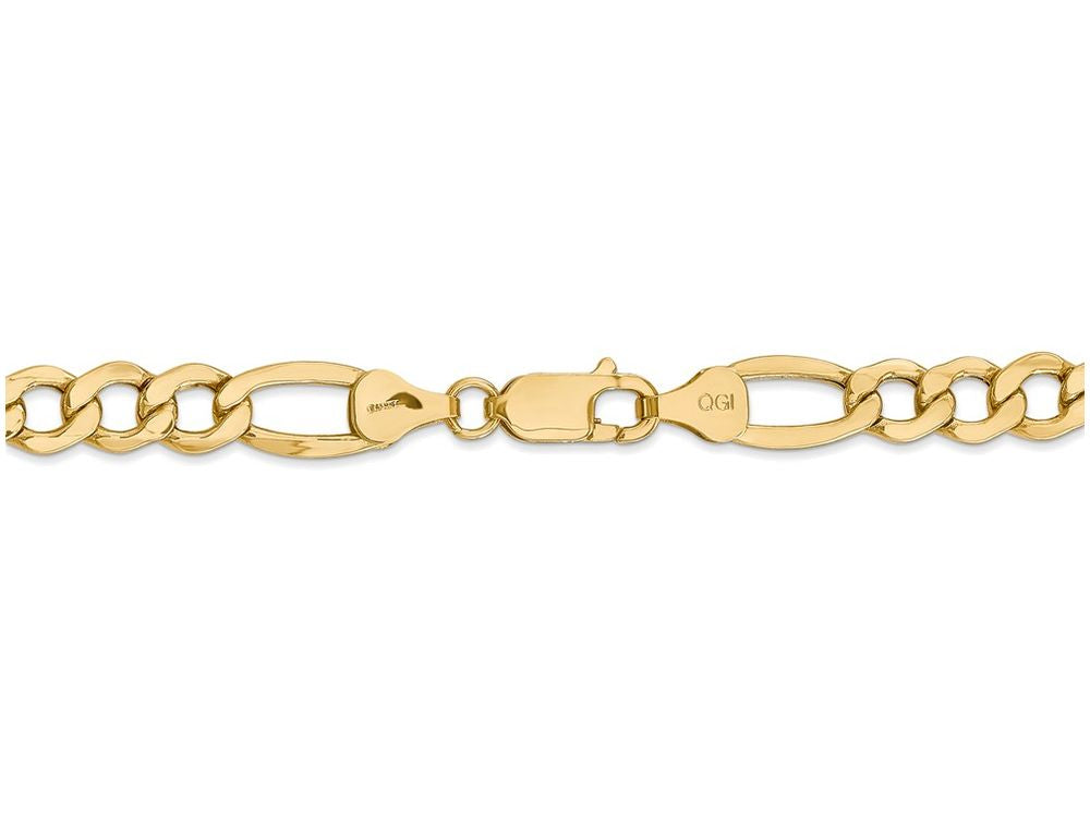 FJC Finejewelers 20 Inch 14k Yellow Gold 7.3mm Semi-solid Figaro Chain Necklace
