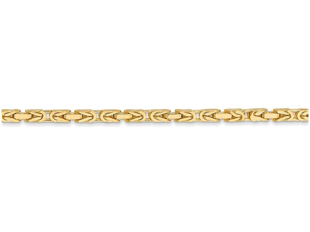 FJC Finejewelers 16 Inch 14k Yellow Gold 2mm Byzantine Chain Necklace