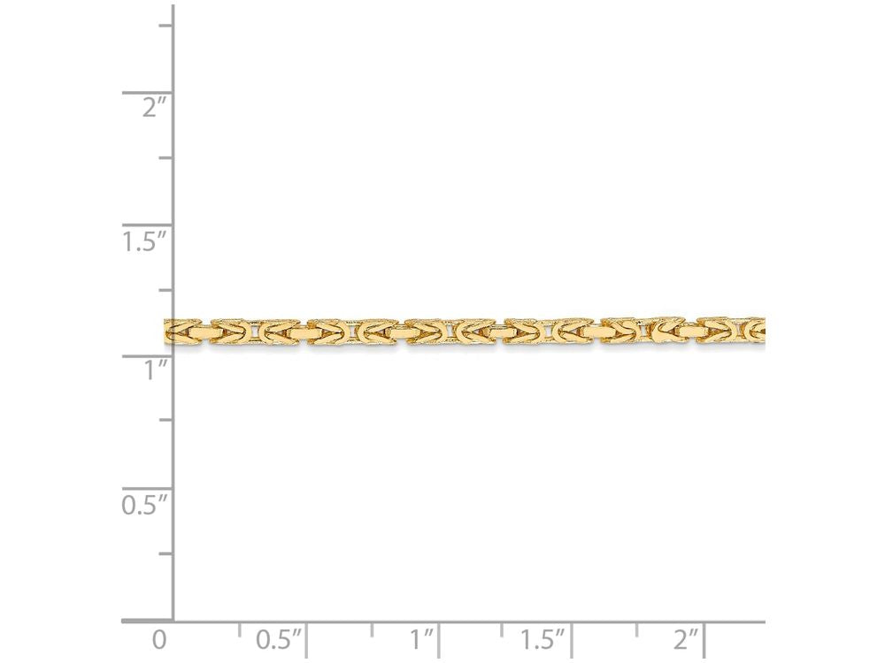 FJC Finejewelers 24 Inch 14k Yellow Gold 2mm Byzantine Chain Necklace