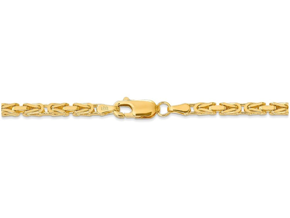 FJC Finejewelers 7 Inch 14k Yellow Gold 2.5mm Byzantine Chain Bracelet