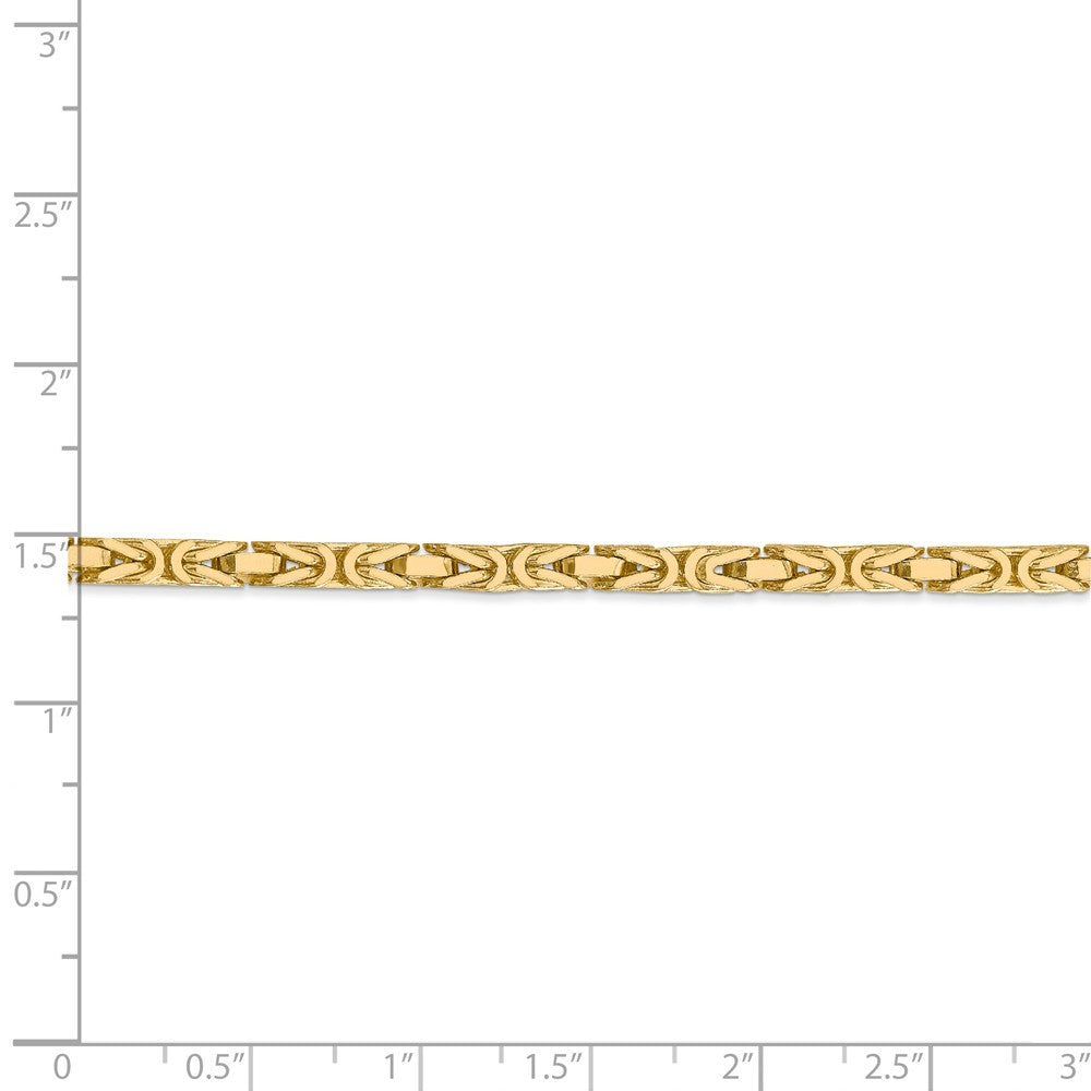 FJC Finejewelers 16 Inch 14k 3.25mm Byzantine Chain Necklace