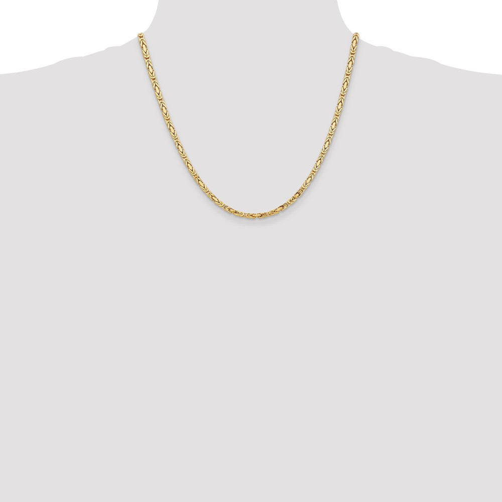 FJC Finejewelers 20 Inch 14k 3.25mm Byzantine Chain Necklace