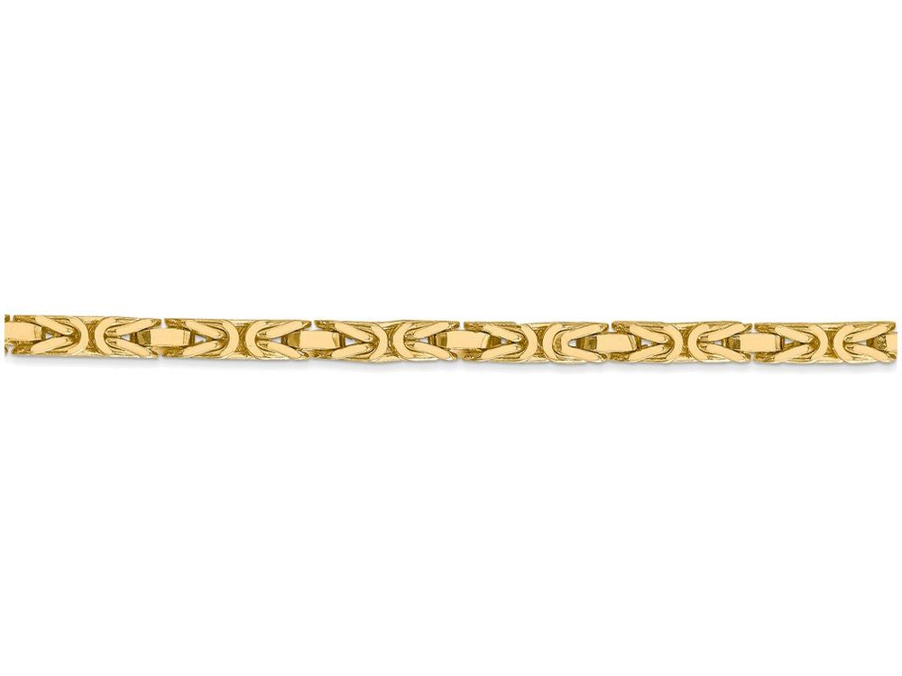 FJC Finejewelers 7 Inch 14k Yellow Gold 3.25mm Byzantine Chain Bracelet