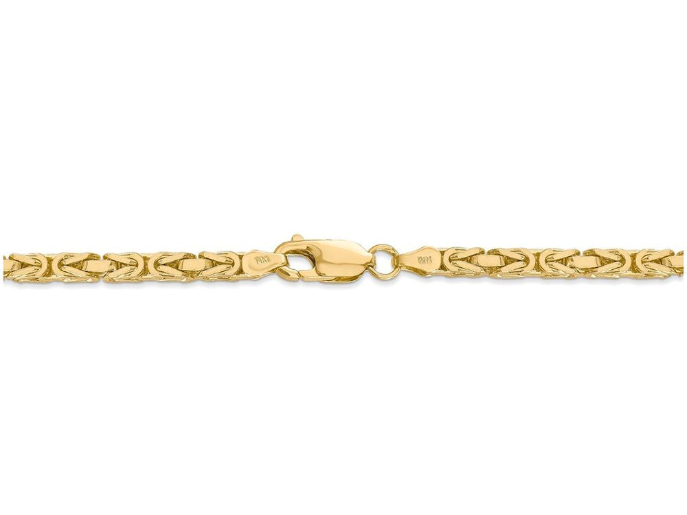 FJC Finejewelers 8 Inch 14k Yellow Gold 3.25mm Byzantine Chain Bracelet