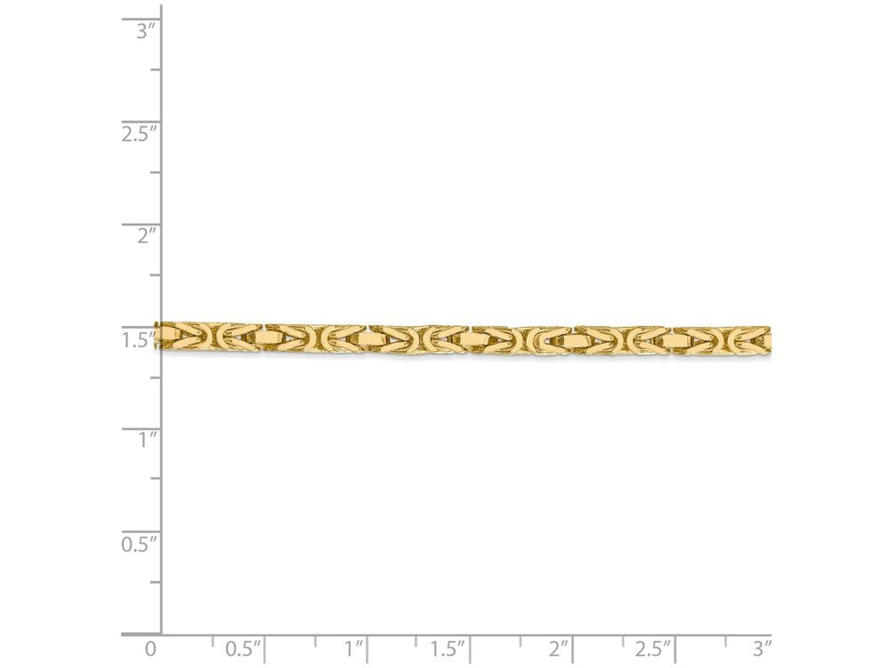 FJC Finejewelers 8 Inch 14k Yellow Gold 3.25mm Byzantine Chain Bracelet