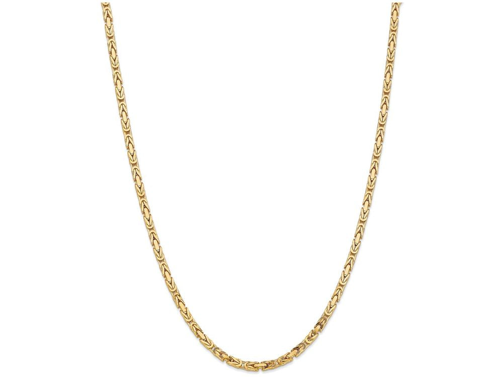 FJC Finejewelers 8 Inch 14k Yellow Gold 3.25mm Byzantine Chain Bracelet