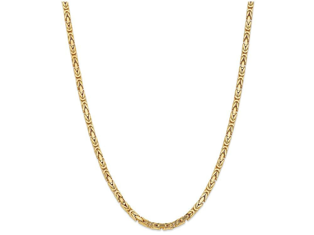 FJC Finejewelers 18 Inch 14k 4mm Byzantine Chain Necklace