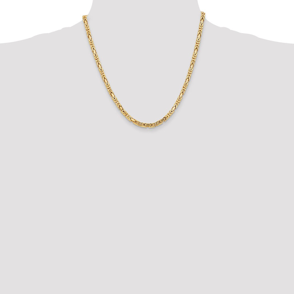 FJC Finejewelers 20 Inch 14k 4mm Byzantine Chain Necklace