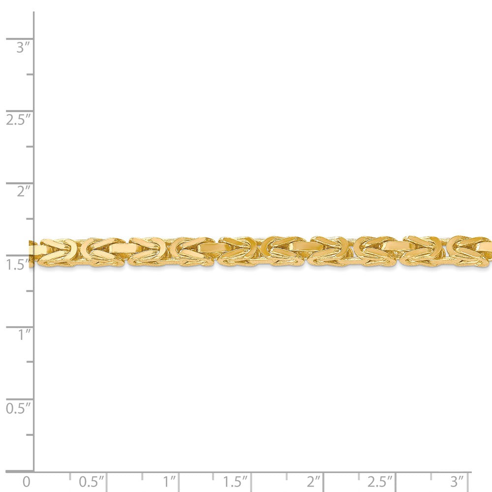 FJC Finejewelers 24 Inch 14k 4mm Byzantine Chain Necklace