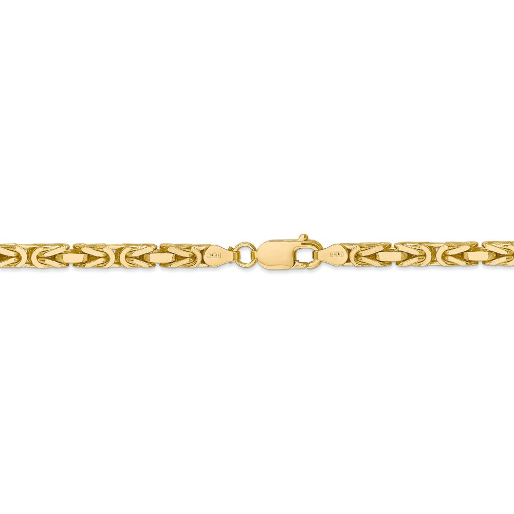 FJC Finejewelers 24 Inch 14k 4mm Byzantine Chain Necklace
