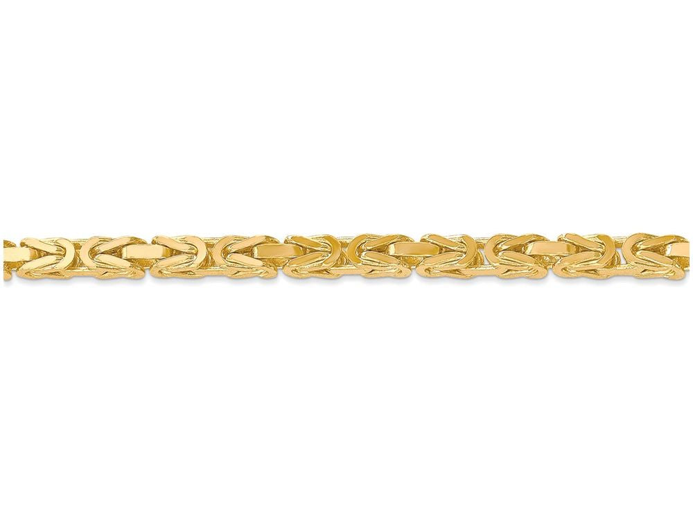 FJC Finejewelers 7 Inch 14k Yellow Gold 4mm Byzantine Chain Bracelet