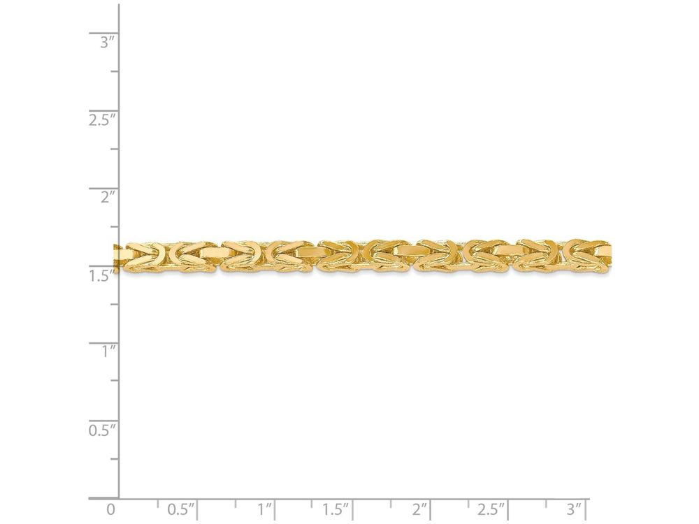 FJC Finejewelers 8 Inch 14k Yellow Gold 4mm Byzantine Chain Bracelet