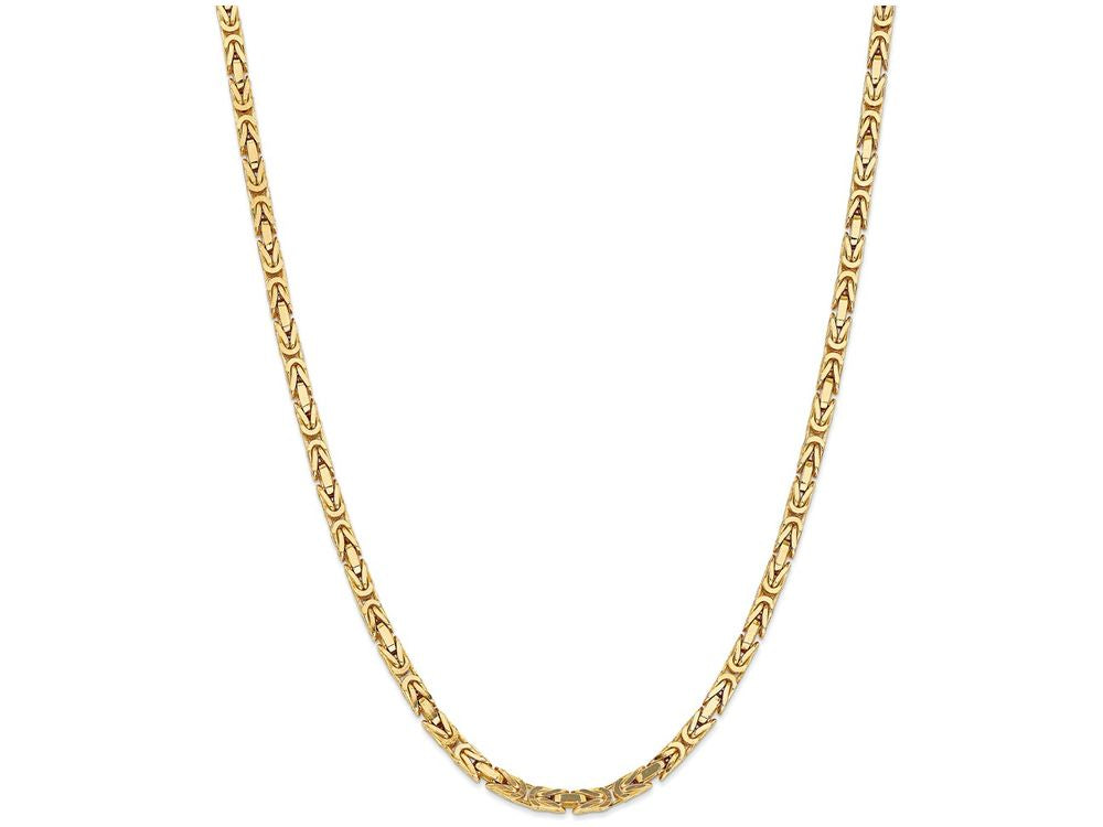 FJC Finejewelers 8 Inch 14k Yellow Gold 4mm Byzantine Chain Bracelet