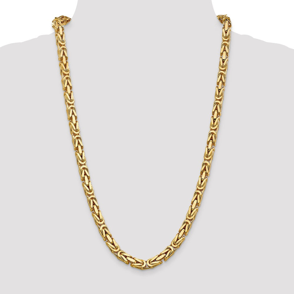 FJC Finejewelers 20 Inch 14k 6.50mm Byzantine Chain Necklace