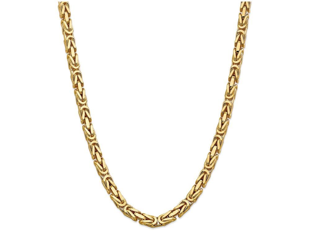 FJC Finejewelers 20 Inch 14k 6.50mm Byzantine Chain Necklace
