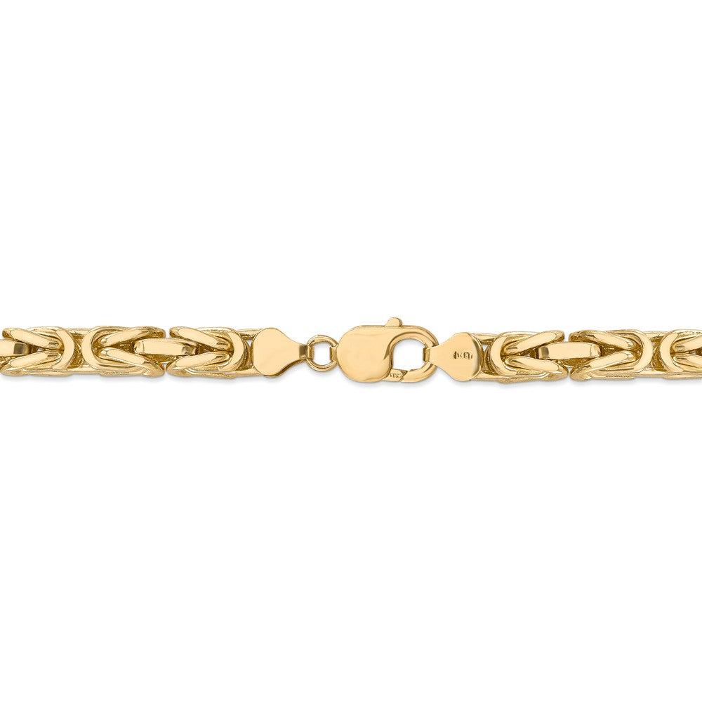 FJC Finejewelers 24 Inch 14k 6.50mm Byzantine Chain Necklace