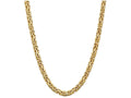 FJC Finejewelers 24 Inch 14k 6.50mm Byzantine Chain Necklace