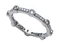 Zoe R Micro Pave Hand Set Cubic Zirconia (CZ) Stackable Eternity Band