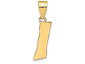 FJC Finejewelers 14k Yellow Gold Polished Block Number 1 Charm