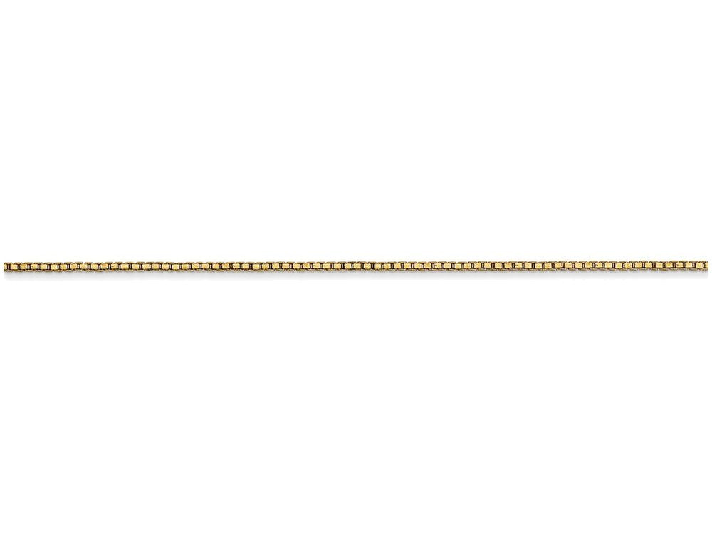 FJC Finejewelers 9 Inch 14k Yellow Gold .90mm Box Chain Ankle Bracelet (Smaller Ankles)