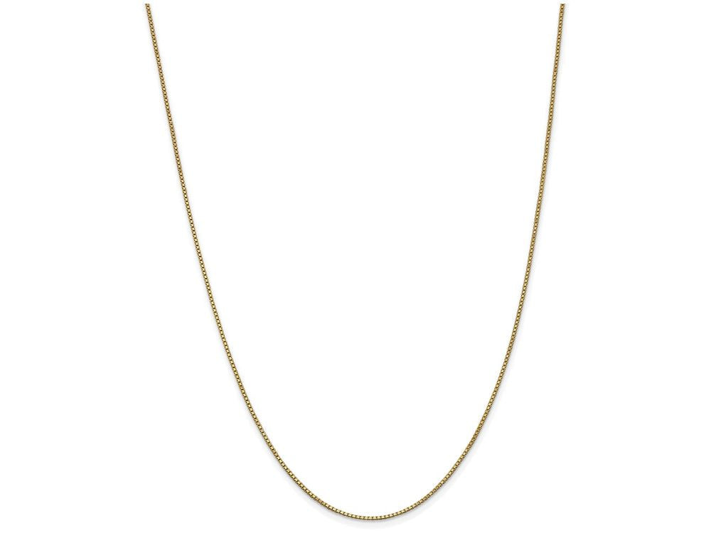 FJC Finejewelers 9 Inch 14k Yellow Gold 1.0mm Box Chain Ankle Bracelet (Smaller Ankles)