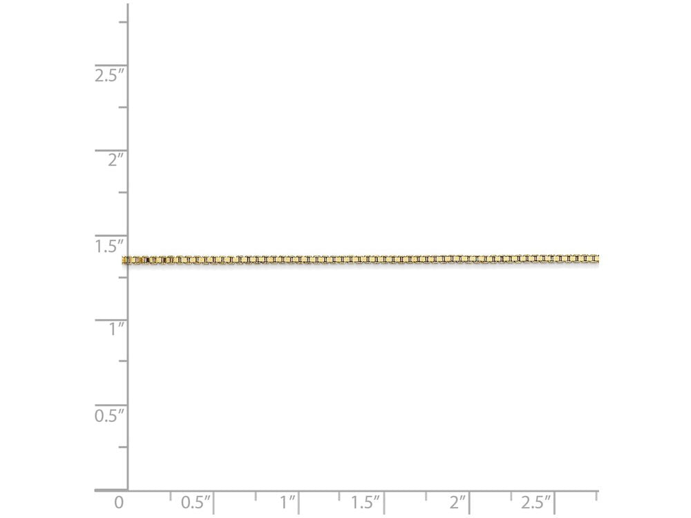FJC Finejewelers 8 Inch 14k Yellow Gold 1.1mm Box Chain Bracelet