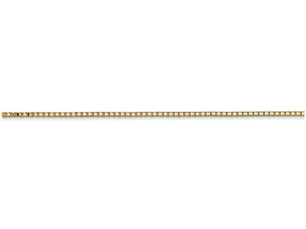 FJC Finejewelers 9 Inch 14k Yellow Gold 1.1mm Box Chain Ankle Bracelet (Smaller Ankles)