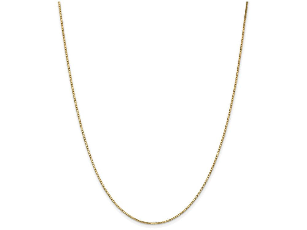 FJC Finejewelers 9 Inch 14k Yellow Gold 1.1mm Box Chain Ankle Bracelet (Smaller Ankles)
