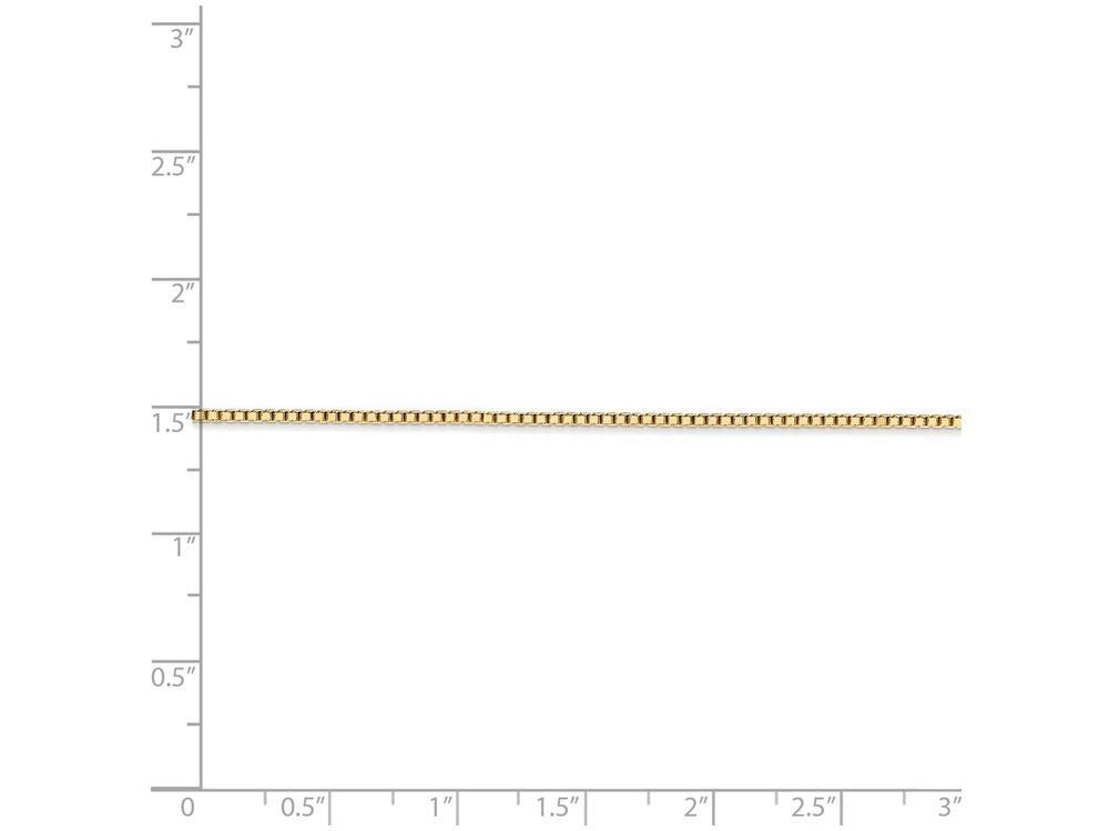 FJC Finejewelers 18 Inch 14k Yellow Gold 1.30mm Box Chain Necklace