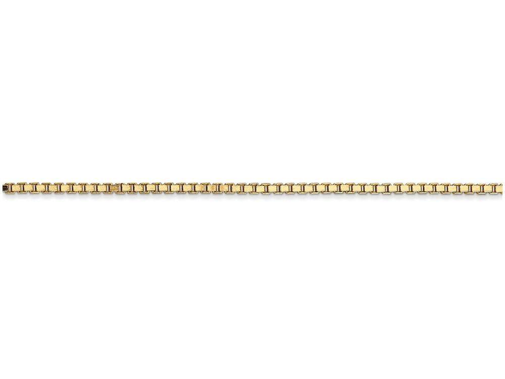 FJC Finejewelers 9 Inch 14k Yellow Gold 1.5mm Box Chain Ankle Bracelet (Smaller Ankles)