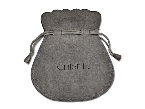 Chisel Stainless Steel Polished Hollow Oval Hoop Earrings